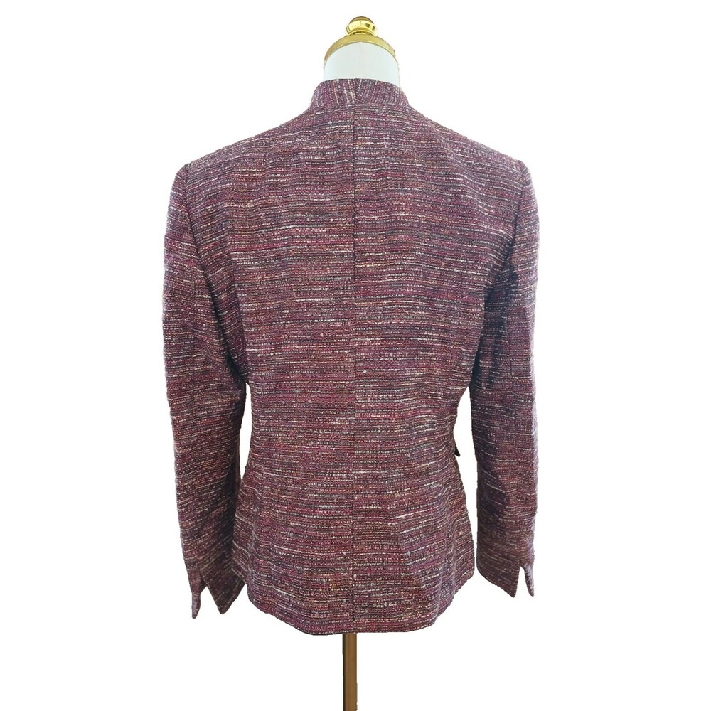 Kasper Separates Blazer Jacket Pink Tweed Women's 8/P Office Career - Picture 2 of 13